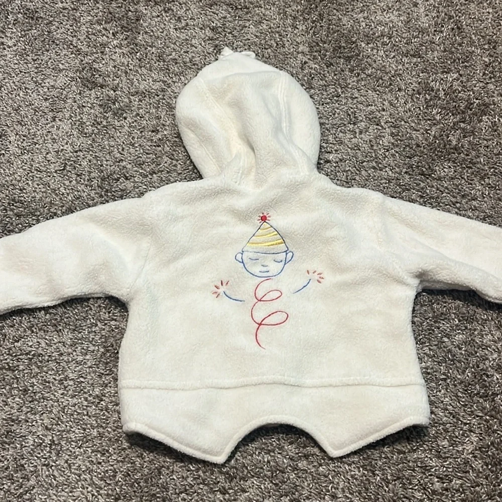 Fisher Price Vintage‎ Button Up Reversible Infant Jacket 3M